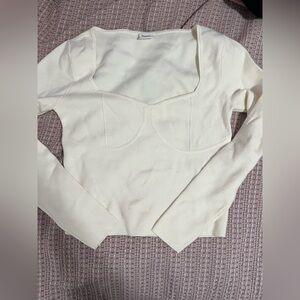 Abercrombie Cream Sweater Top